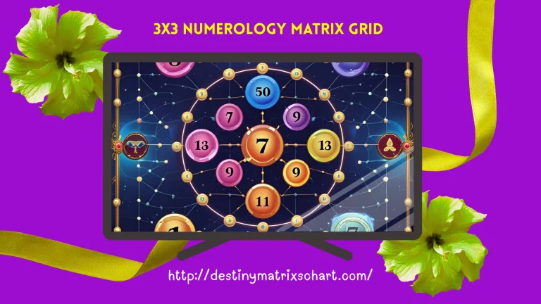 3x3 Numerology Matrix Grid