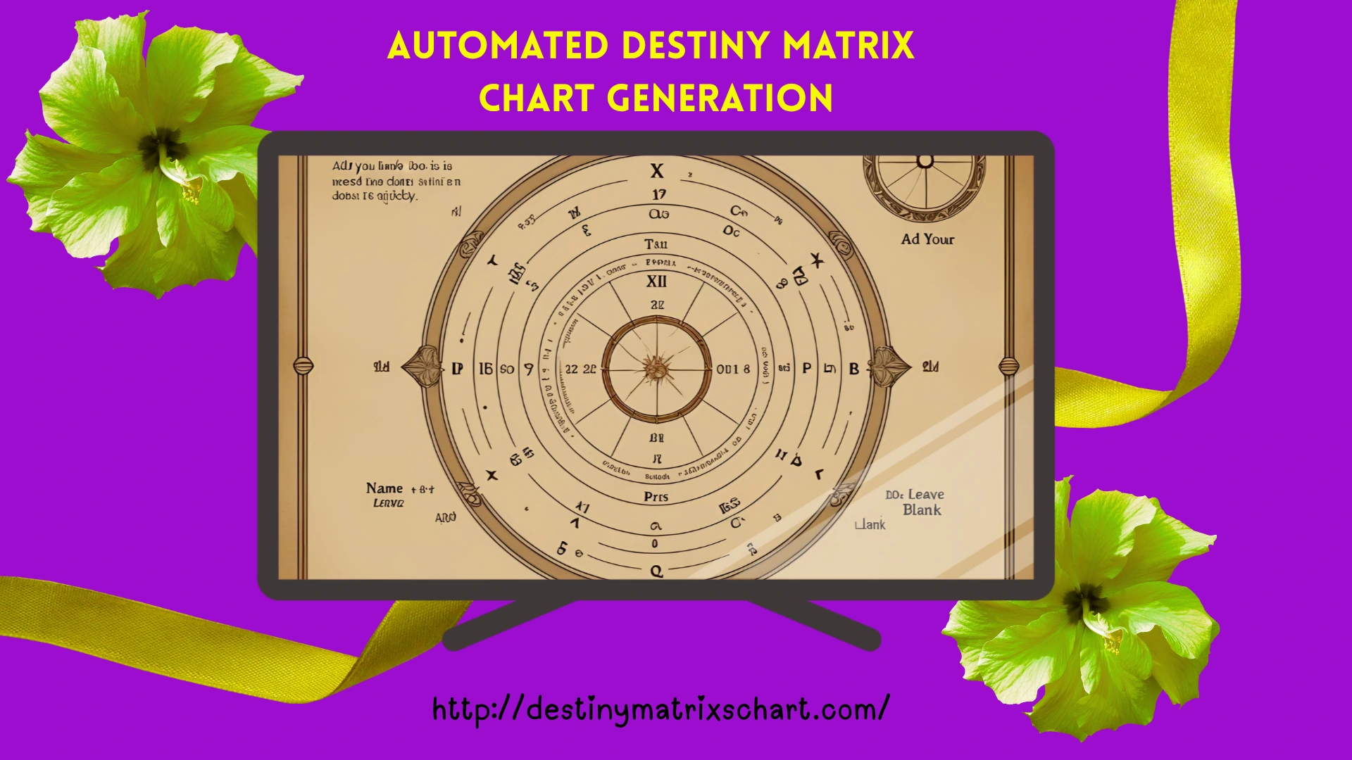 Automated Destiny Matrix Chart Generation