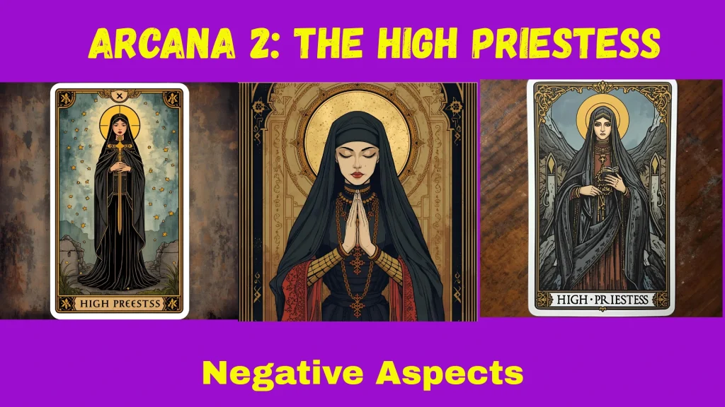 Arcana 2 The High Priestess Negative Aspect